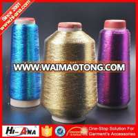 Direct factory metallic yarn price,real gold thread,yarn manufacturer from china