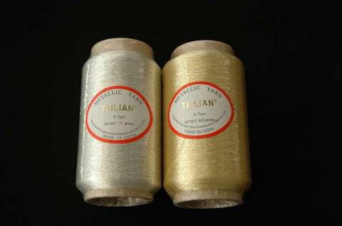 600d Cotton Viscose Polyester Pure Silver Lurex Yarn (S-46)